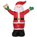 Babbo Natale Gonfiabile Luminoso 170x112x250 cm con  Luci LED