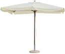 Ombrellone da Giardino 3x3 m Palo Ø48 mm in Legno Morel Ecrù