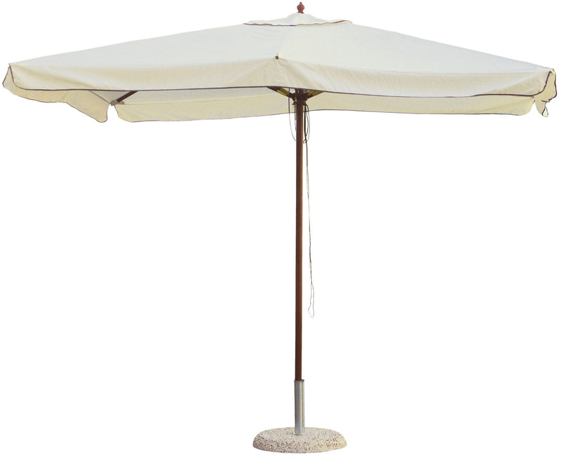 Ombrellone da Giardino in Legno 3x4m Palo 48mm Morel Ecrù