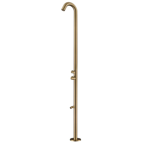 sconto Doccia da Giardino 228,9x18x25 cm con Soffione e Lavapiedi Sined Quartu Oro
