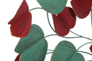 Pannello Albero Bix 105x6,5x94 cm in Ferro Rosso e Verde