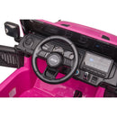 Macchina Elettrica per Bambini 12V 2 Posti con Licenza Jeep Wrangler Rubicon Rosa