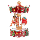 Giostra Carillon con Slitta con Musica e Movimento H26 cm in Resina