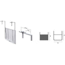 Tavolo da Ringhiera da Giardino in Ferro 60X56cm Vorghini Ring Bianco