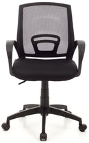 Sedia da Ufficio Operativa in Tessuto Room Nera