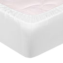 Lenzuolo Sotto con Angoli ed Elastico Tinta Unita Bianco Varie Misure