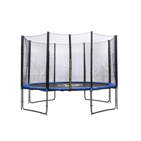 Trampolino Tappeto Elastico con Rete Ø 400 cm in Acciaio Galvanizzato Galvanizzato Blu sconto