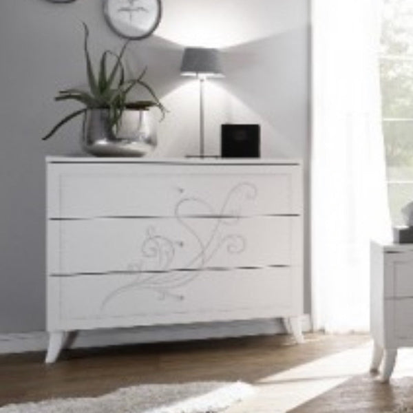 Comò 3 Cassetti 104x45,3x92 cm Pamuk online