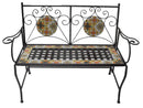 Panca da Giardino in Ferro con Mosaico Soriani Ravello