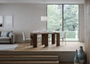 Consolle Allungabile 78-299x47x80 cm in Nobilitato Marrone