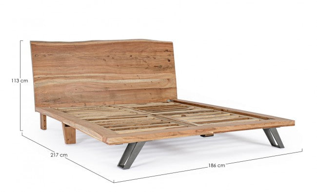 Struttura Letto Matrimoniale 186x217x113h cm Aron 
