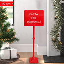 Cassetta della Posta di Babbo Natale 110 cm Rossa