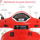 Moto Elettrica per Bambini Piaggio Vespa GTS 6V Rosso  