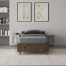 Letto Singolo Nuamo Noce Varie Misure