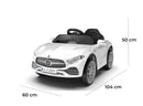 Macchina Elettrica per Bambini 12V con Licenza Mercedes CLS Small Bianco