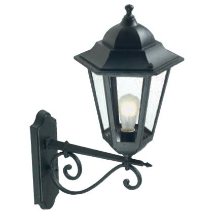 Lampada Applique in Alto Colore Nero per Esterno Linea Maxi Esagonale Livos prezzo