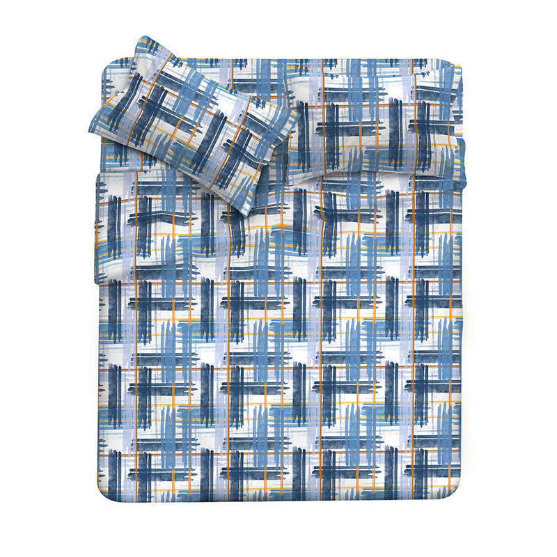 Set lenzuola stampa sopra Sotto e Federe Tratti