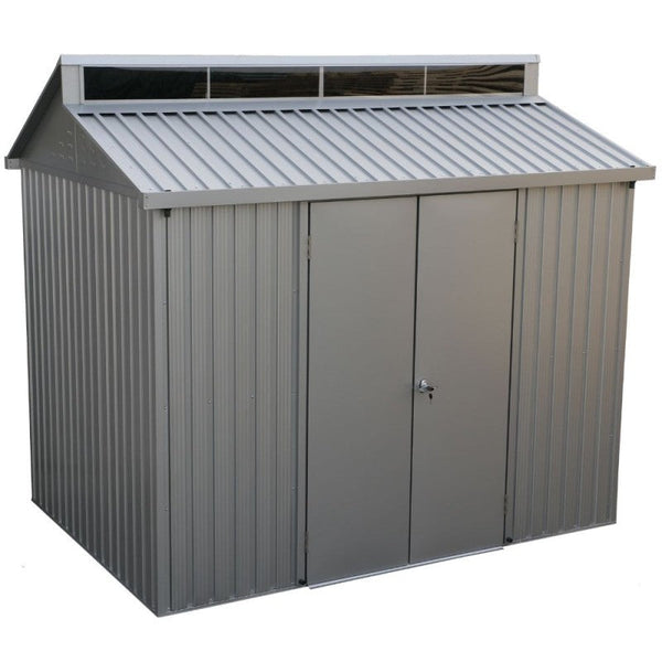 sconto Casetta Box da Giardino 263,2x182,5x230,5 cm in Alluminio Grigio