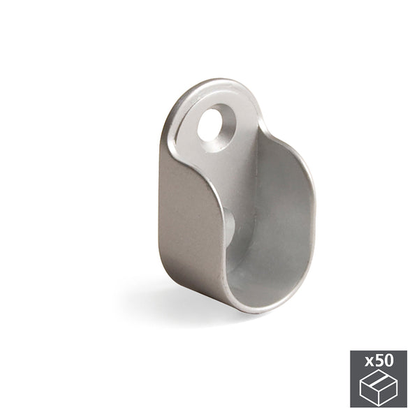 Supporto per Appendiabiti da Armadio Zama Grigio Metallizzato 50 Pezzi Emuca online