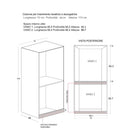 Mobile Lavanderia a Colonna per Lavatrice e Asciugatrice Senza Ante 70x70x174A cm in Nobilitato Unika Bianco Latte