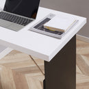 Tavolo Scrivania Pieghevole a Muro 60x88,5x146,5 cm  Bianco e Nero