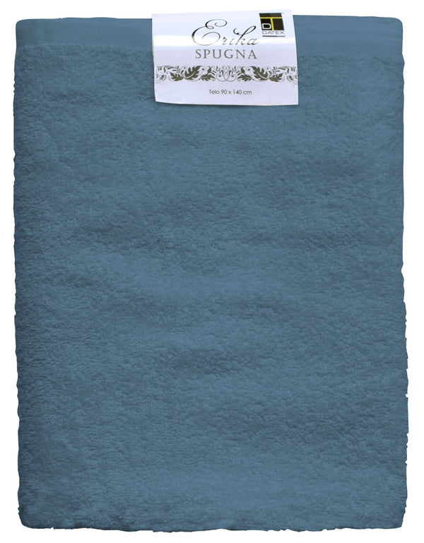 online Set Spugna Asciugamani Ospite + Salvietta Erika Blue Denim