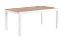 Tavolo Allungabile da Giardino 170/230x90x74 cm in Alluminio Bianco Opaco