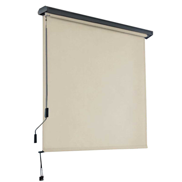 online Tenda da Sole Avvolgibile Manuale 120x250 cm in Alluminio e Poliestere Charleston Beige