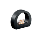 Camino a Bioetanolo da Pavimento 64x23x52 cm 2000W 1,5L Bologna Nero 