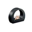 Camino a Bioetanolo da Pavimento 64x23x52 cm 2000W 1,5L Bologna Nero 