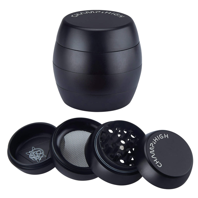 Grinder Ø40 mm 4 Livelli per Spezie Erbe e Tabacco Nero