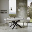 Tavolo 160x90x77 cm Volantis Fix Bianco Frassino