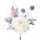Set 24 Pick Rosa H23 cm Crema