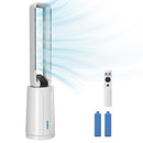 Raffrescatore Evaporativo 24,7x24,7x109,5 cm con Timer 15H e Telecomando in ABS Bianco      