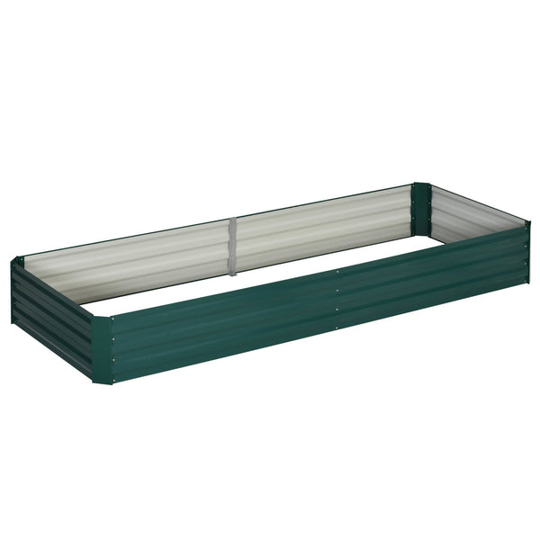 Letto per Orto Fioriera Rialzato 241x90,5x30 cm in Meallo Verde sconto