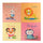 Tappeto Puzzle per Bambini 4 Pezzi 60x60 cm Pinguino Multicolore