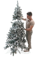 Albero di Natale Artificiale Innevato Soriani Sestriere Verde Varie Misure