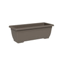 Vaso Rettangolare a Cassettone Indoor e Outdoor Tera Tora Sand 60x25 cm in Plastica Sabbia 