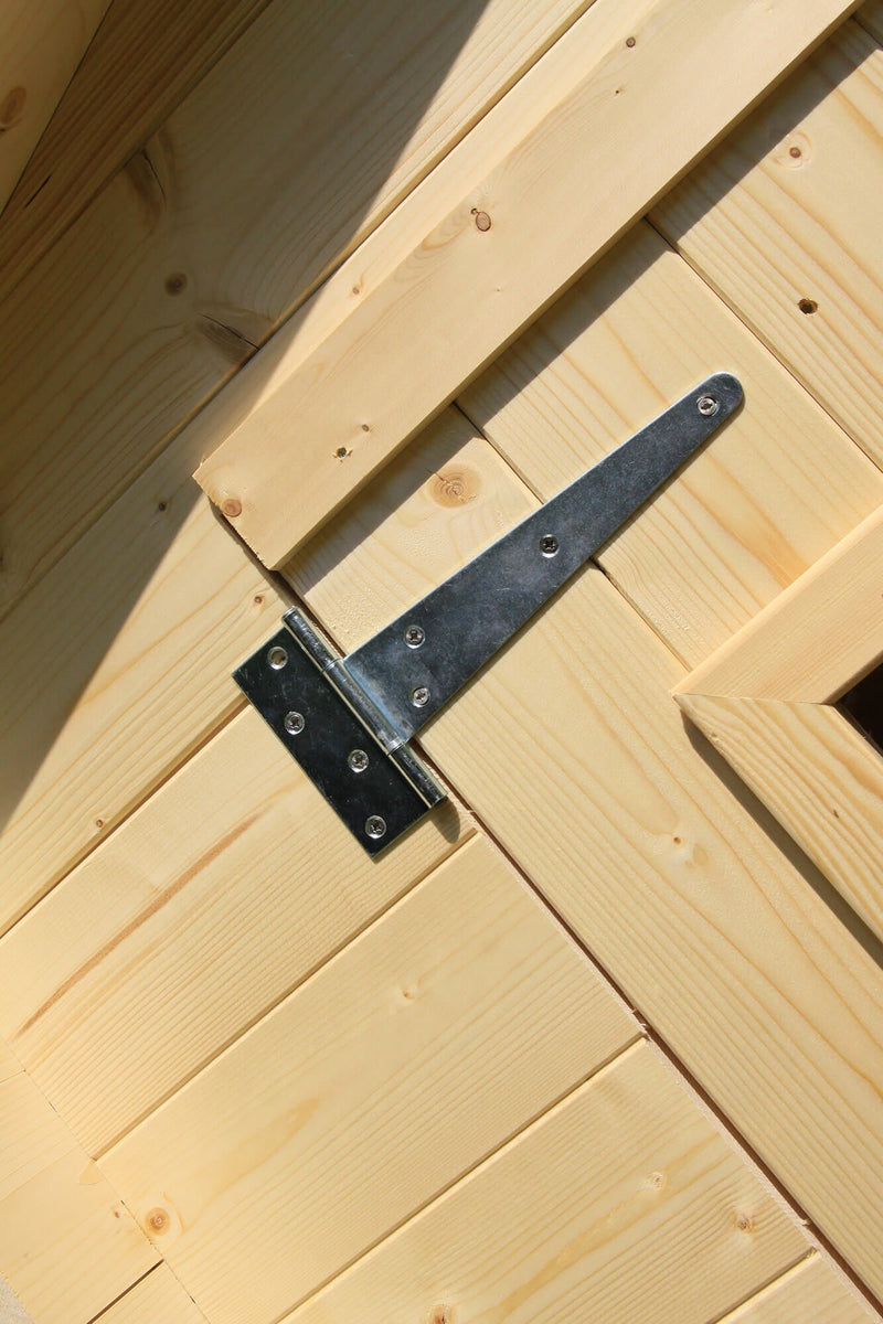 Casette Box da Giardino in Legno Porta Utensili 198x198x228 cm con Porta e Finestra Ecla Regis Larice