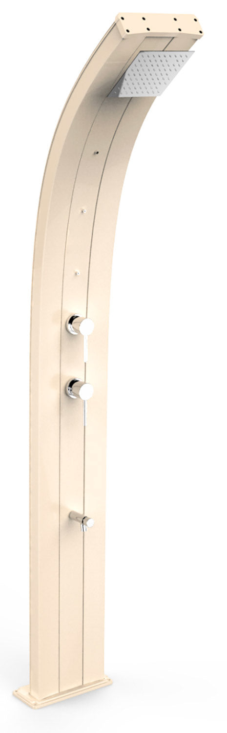 Doccia Solare da Giardino 40L Miscelatore Nebulizzatore e Lavapiedi Arkema Dada Champagne Bronze online