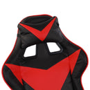 Sedia da Gaming 135x67 cm in PU Rosso e Nero