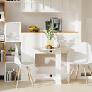 Tavolo Pieghevole Salvaspazio Bianco Rovere 103x76x73.5 cm 