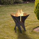 Braciere da Esterno a Legna in Acciaio 55x55x50 cm Flig Austin Basket Nero