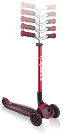 Monopattino 3 Ruote Pieghevole 5 Altezze Max 50 Kg Globber Master Rosso