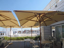 Ombrellone da Giardino 3x3 m Palo Ø60 mm in Legno Telo in Acrilico Danieli Bangkok Ecrù