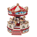 Carosello Natale con Luci Musica e Movimento 25 cm 