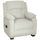 Poltrona Reclinabile 150° con Poggiapiedi Telecomando e Tasca Laterale 96x90x103 cm Effetto Velluto Beige