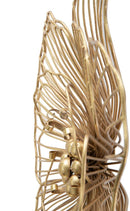 Pannello Flower Stick 45x7,5x42 cm in Ferro Oro