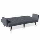 Divano Letto 192x75x76 cm in Tessuto Grigio Scuro