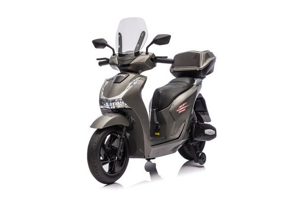 online Scooter Elettrico per Bambini Licenza Ufficiale Honda SH125 12V con Ruote EVA e Sedile Pelle Grigio